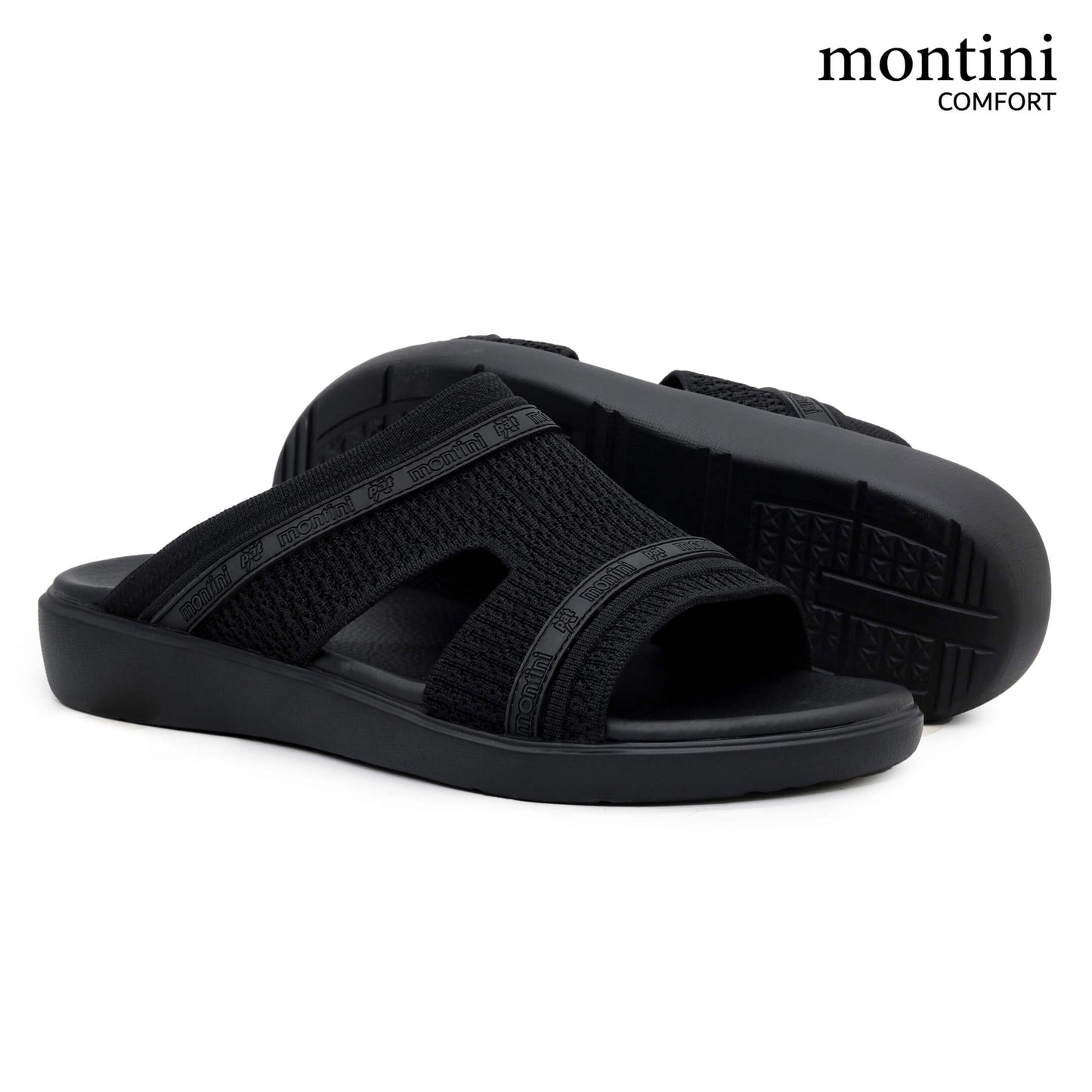 Montini M127(C69) Black Gents Arabic Sandal