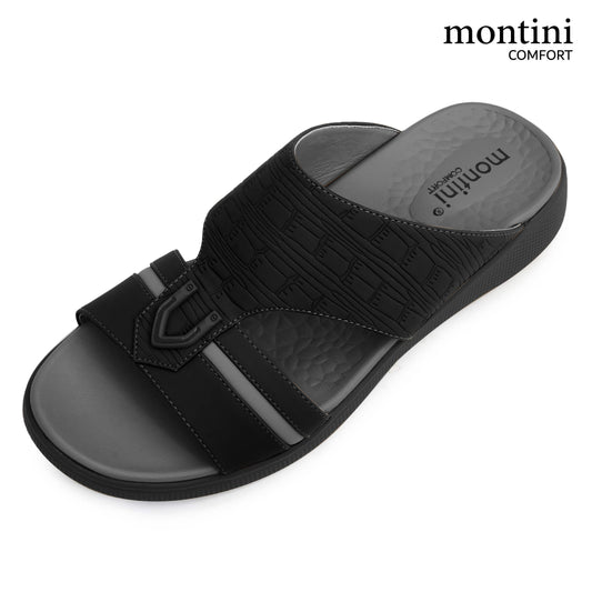Montini M014(C90) Black Gray Gents Arabic Sandal