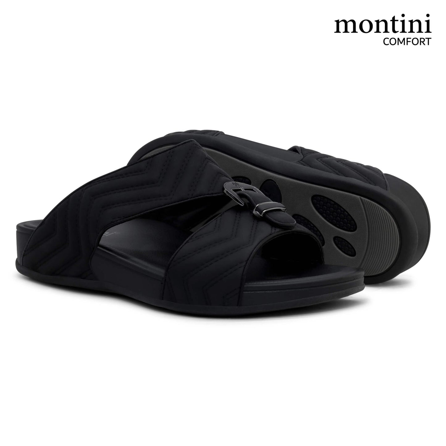 Montini M026(C86) Black Gents Arabic Sandal
