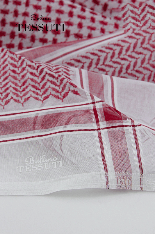 TESSUTI Premium Lightweight & Breathable Red Arabic Ghutra for Men