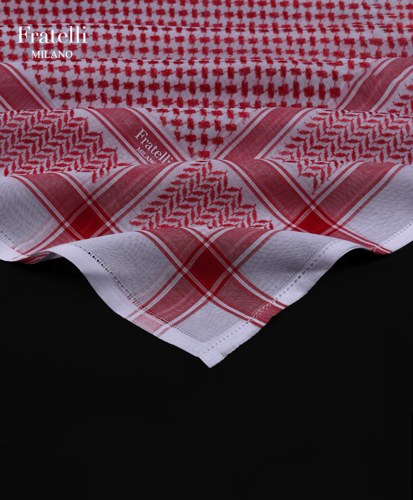 Fratelli Milano Red Arabic Ghutra for Men – Premium Lightweight & Breathable Fabric