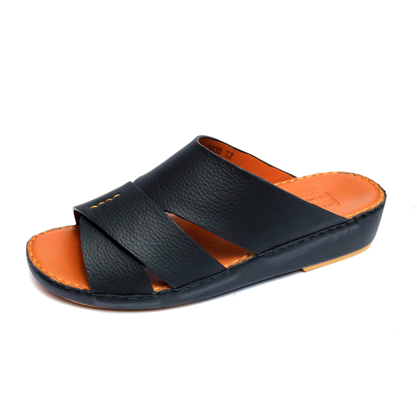 Maroos 0030 Black Men’s Leather Arabic Sandal