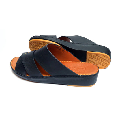 Maroos 0030 Black Men’s Leather Arabic Sandal