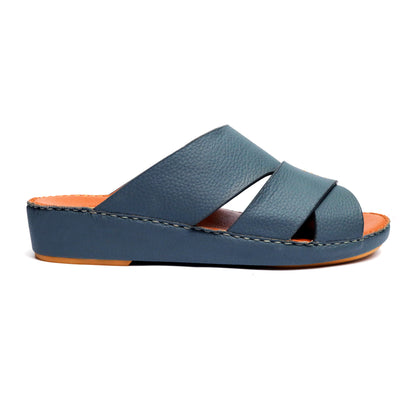 Maroos 0030 Blue Men’s Leather Arabic Sandal
