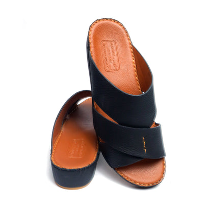 Maroos 0030 Black Men’s Leather Arabic Sandal