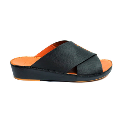 Maroos 0040 Black Men’s Leather Arabic Sandal