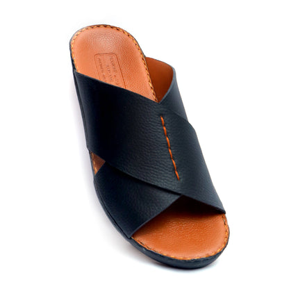 Maroos 0040 Black Men’s Leather Arabic Sandal