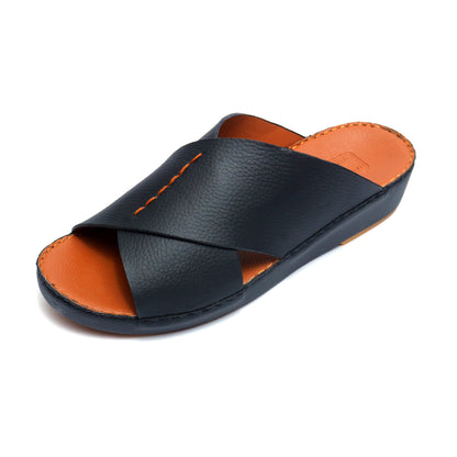 Maroos 0040 Black Men’s Leather Arabic Sandal