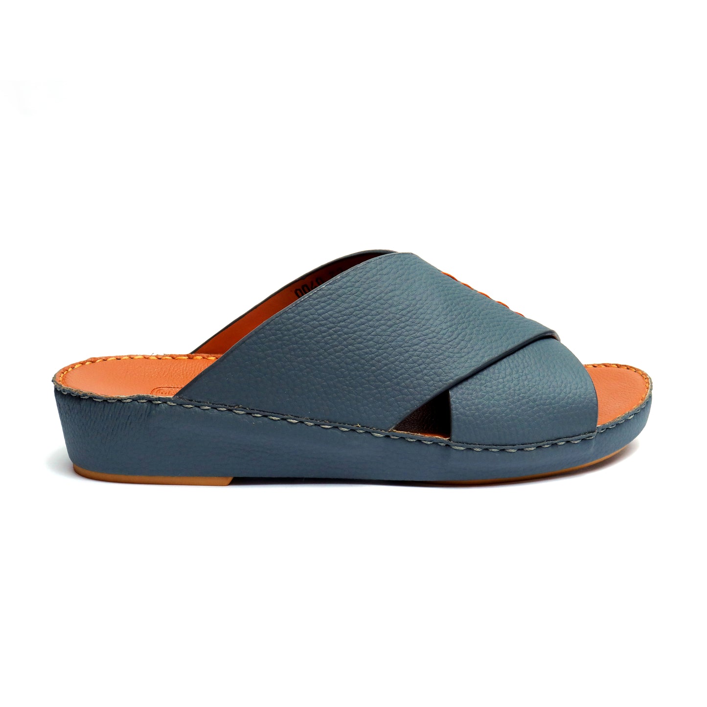 Maroos 0040 Blue Men’s Leather Arabic Sandal