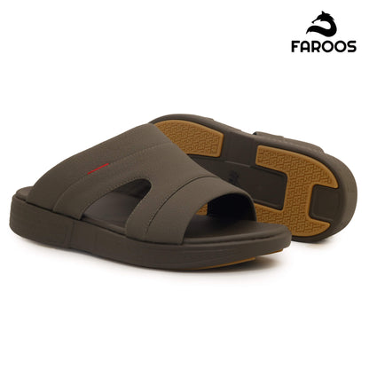 Faroos[F515]M099 Truffle Gents Arabic Sandal