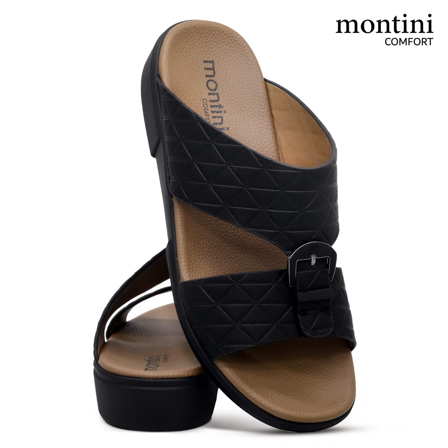 Montini M084(C65) Black Gents Arabic Sandal