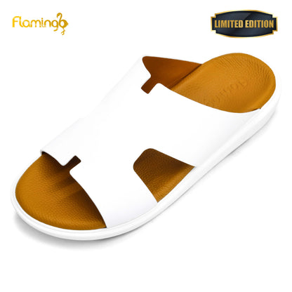 Flamingo Premium[FG112]7009 White Gents Arabic Sandal