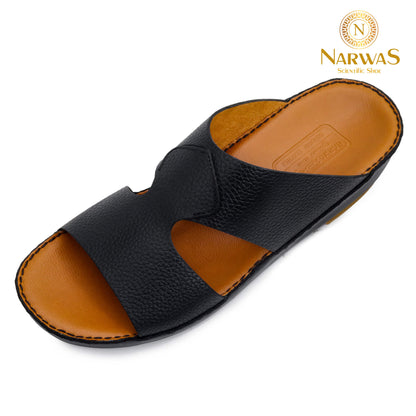 Narwas 1000 [NG133] Black Gents Sandal
