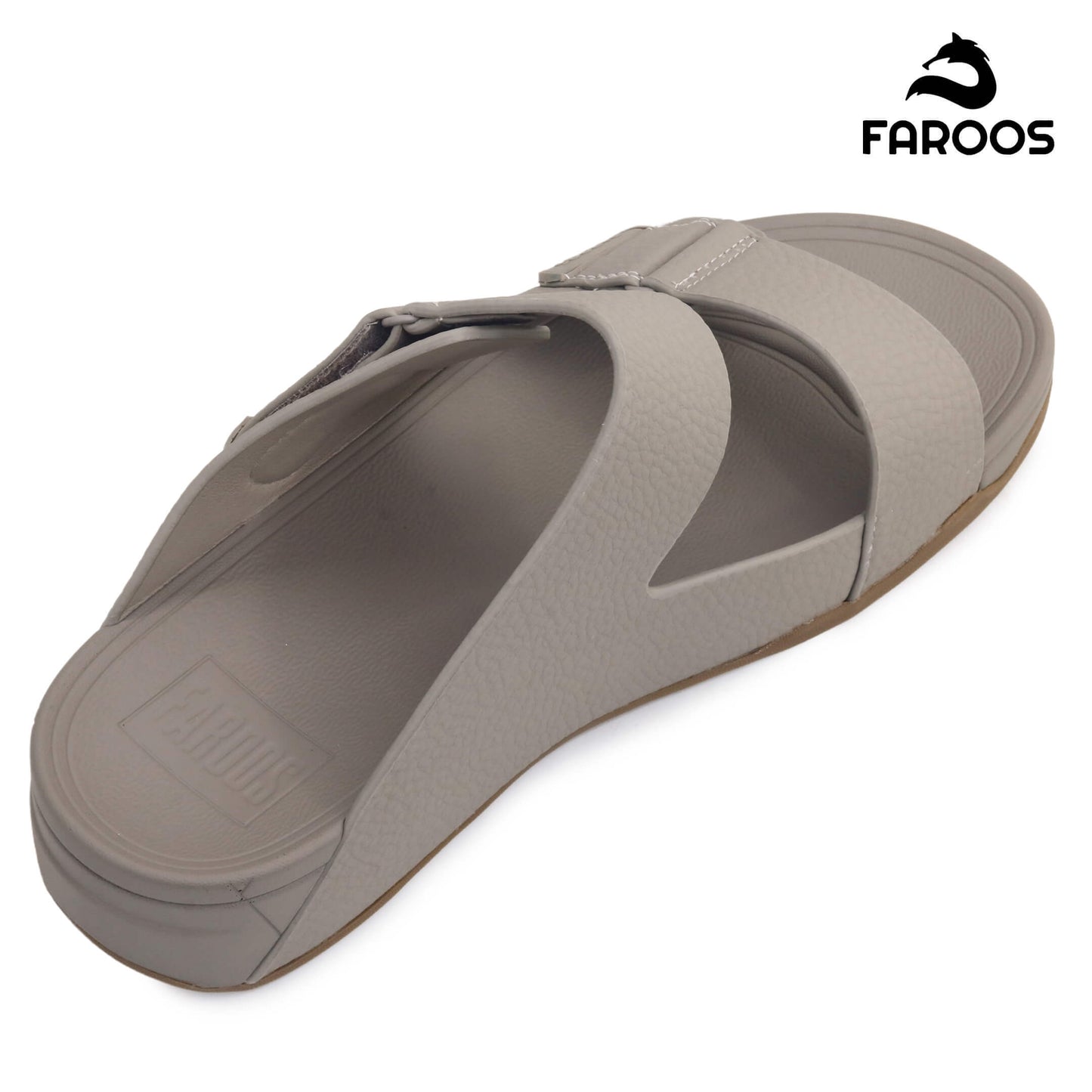 Faroos[F501]M139 Stone Gents Arabic Sandal