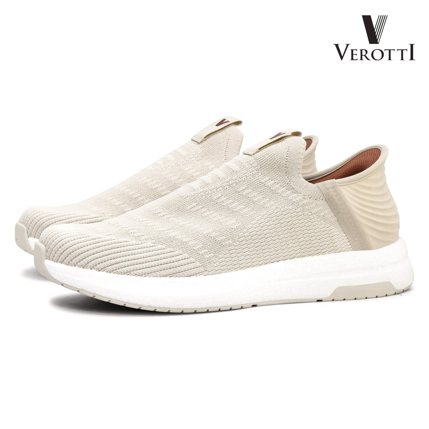 Verotti[X428]951 Beige Gents SLIP-INS Shoes