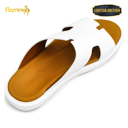 Flamingo Premium[FG112]7009 White Gents Arabic Sandal