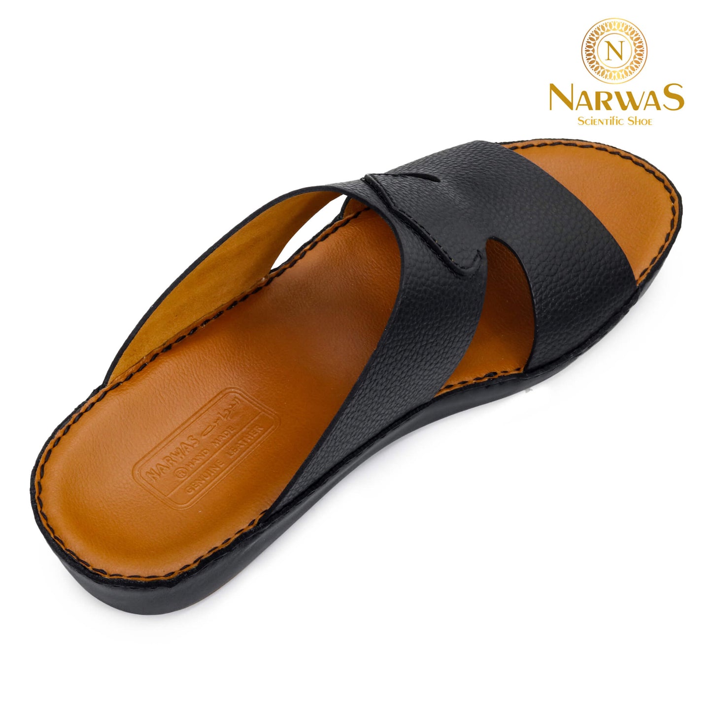 Narwas 1000 [NG133] Black Gents Sandal