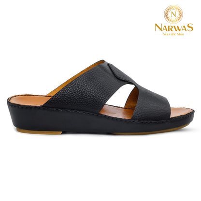 Narwas 1000 [NG133] Black Gents Sandal