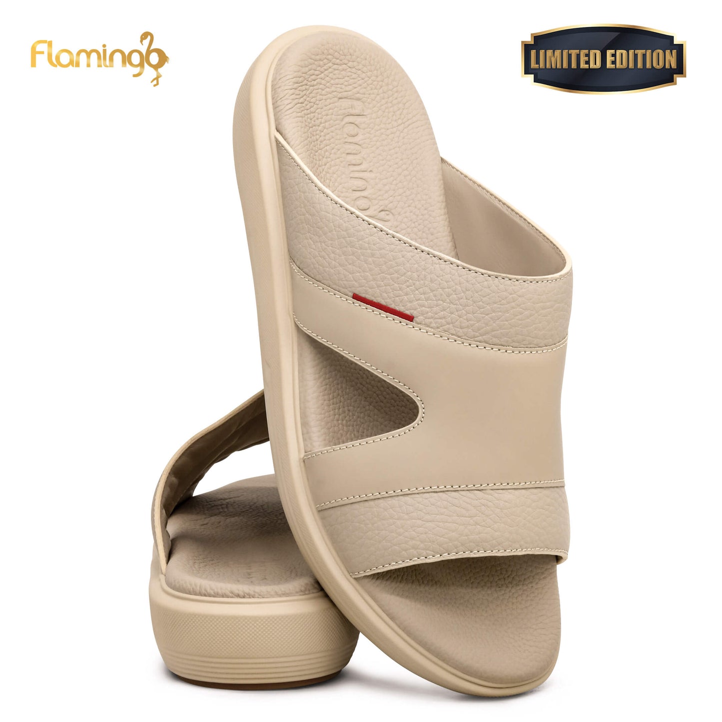 Flamingo Premium[FG114]7005 Beige Gents Arabic Sandal