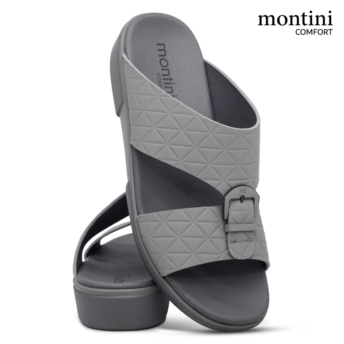 Montini M084(C66) Gray Gents Arabic Sandal