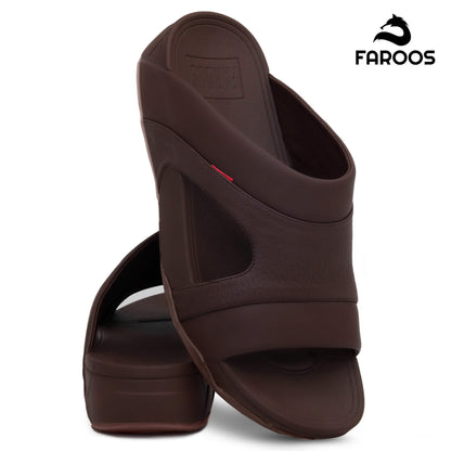 Faroos[F321]M114 Brown Gents Arabic Sandal
