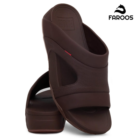 Faroos[F321]M114 Brown Gents Arabic Sandal