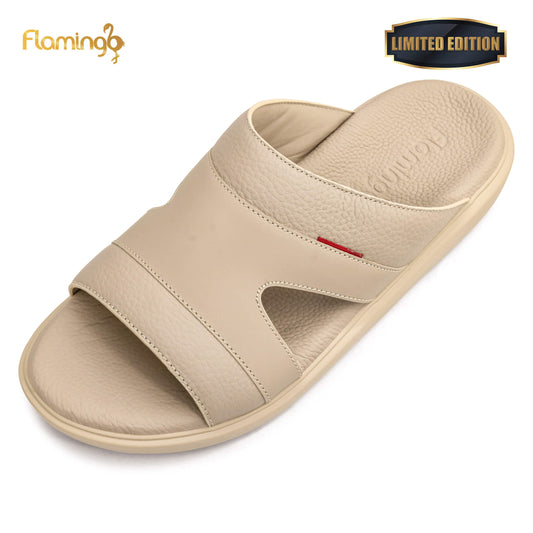 Flamingo Premium[FG114]7005 Beige Gents Arabic Sandal