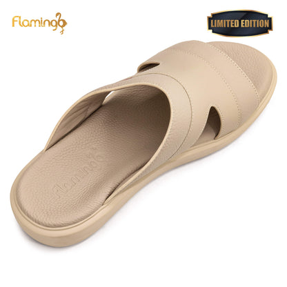 Flamingo Premium[FG114]7005 Beige Gents Arabic Sandal
