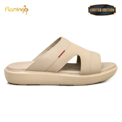 Flamingo Premium[FG114]7005 Beige Gents Arabic Sandal