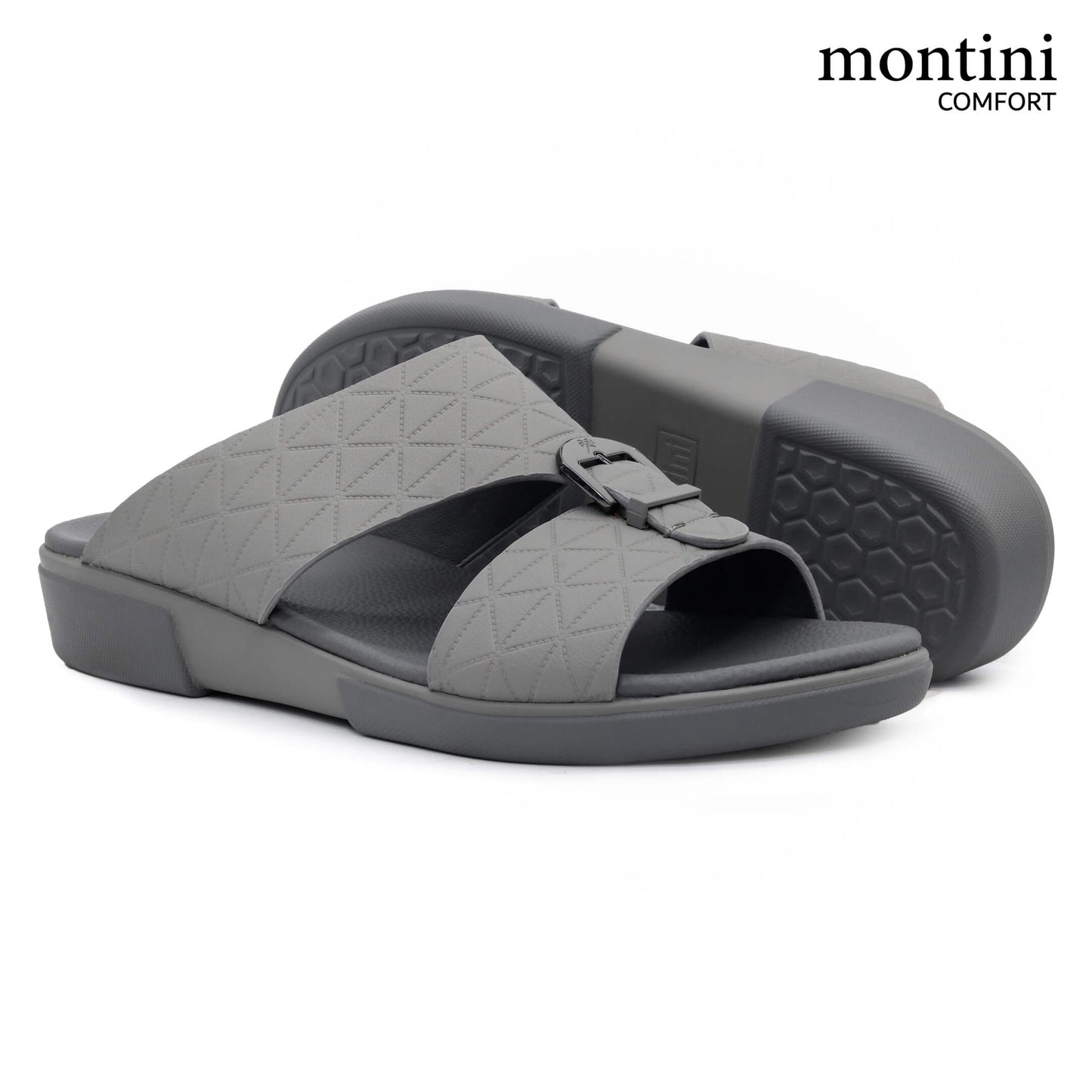 Montini M084(C66) Gray Gents Arabic Sandal
