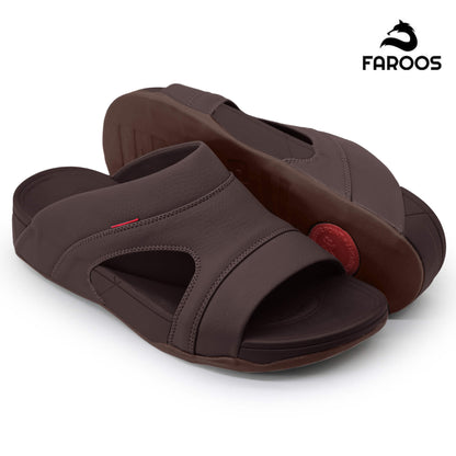 Faroos[F321]M114 Brown Gents Arabic Sandal