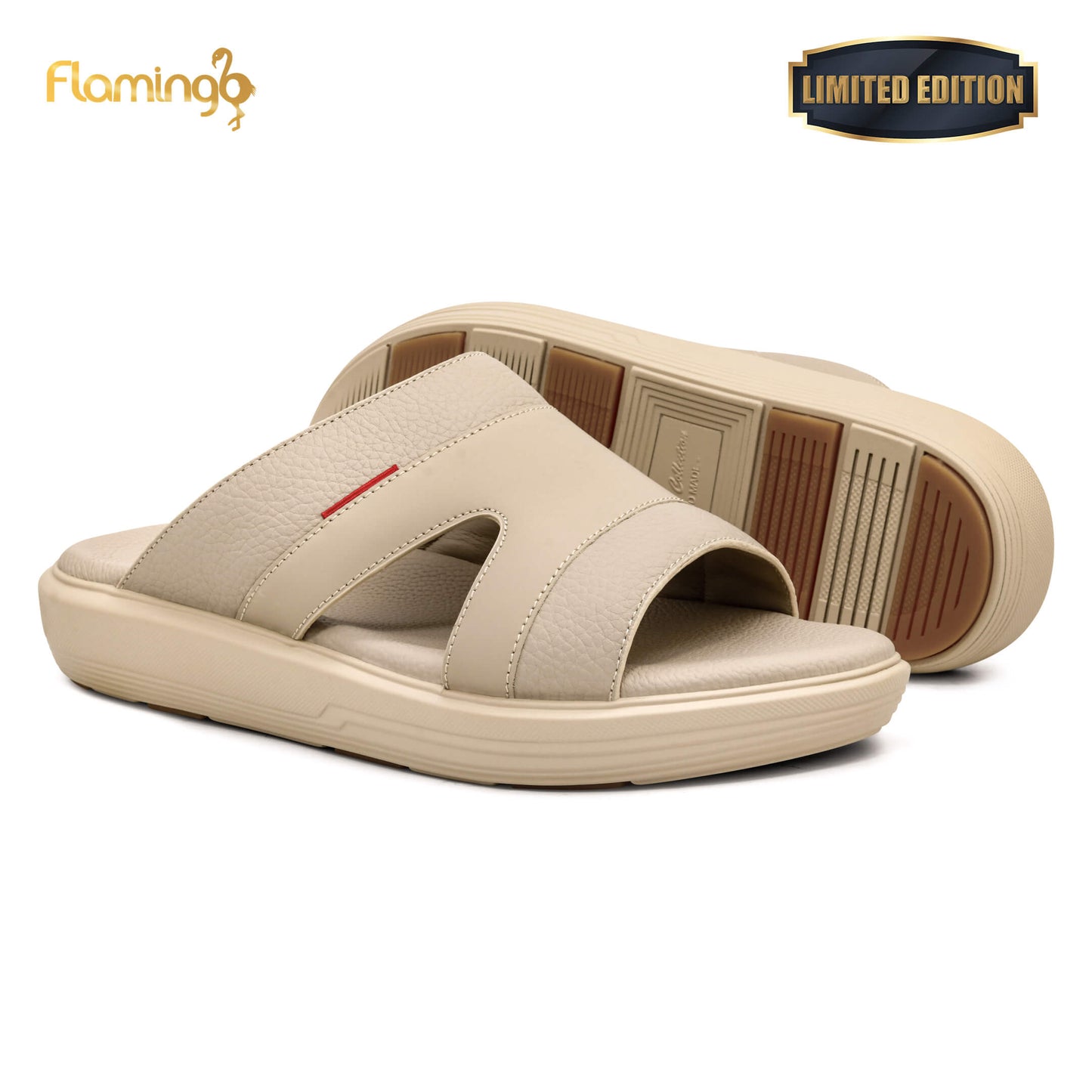 Flamingo Premium[FG114]7005 Beige Gents Arabic Sandal