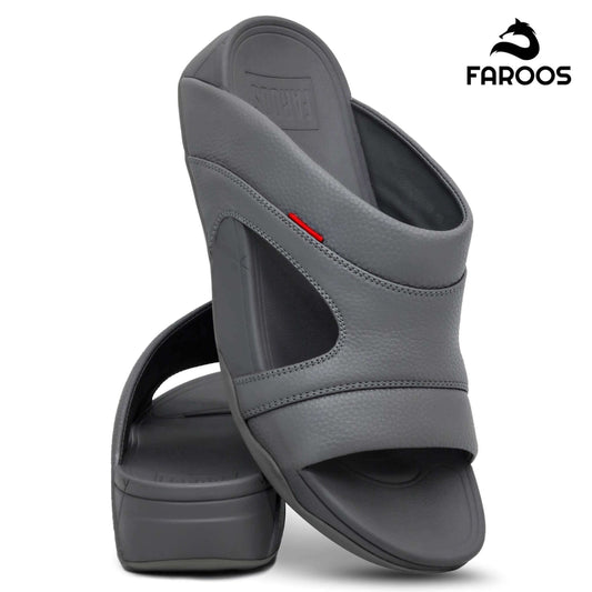 Faroos[F322]M114 Gray Gents Arabic Sandal