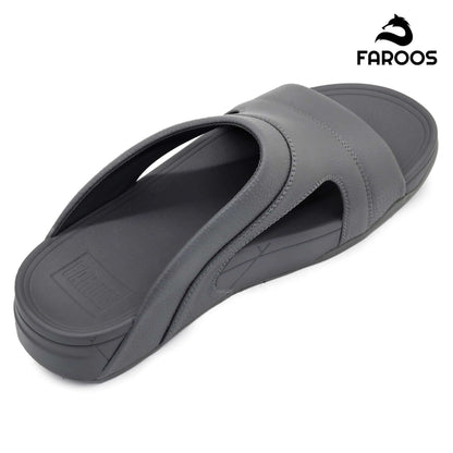 Faroos[F322]M114 Gray Gents Arabic Sandal