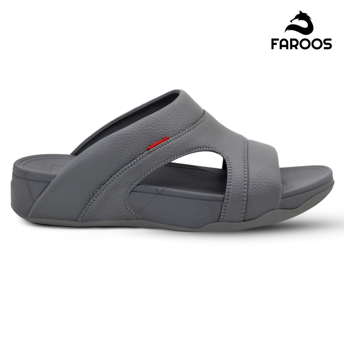 Faroos[F322]M114 Gray Gents Arabic Sandal