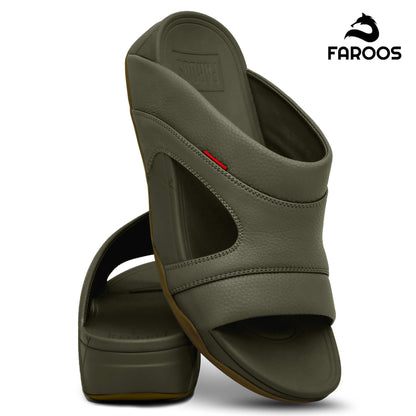 Faroos[F323]M114 Truffle Gents Arabic Sandal