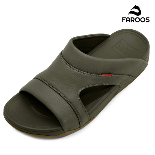 Faroos[F323]M114 Truffle Gents Arabic Sandal