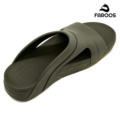 Faroos[F323]M114 Truffle Gents Arabic Sandal