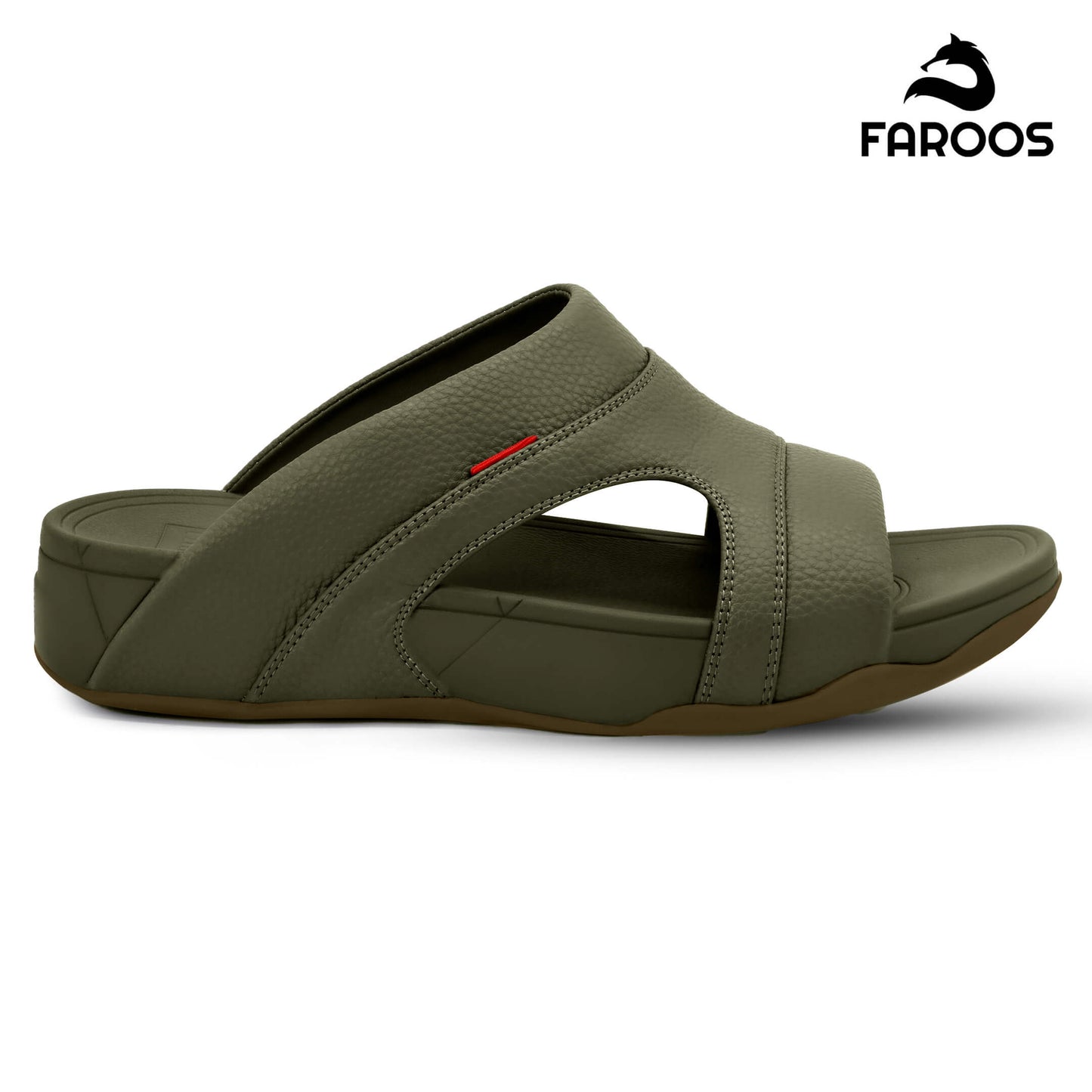Faroos[F323]M114 Truffle Gents Arabic Sandal