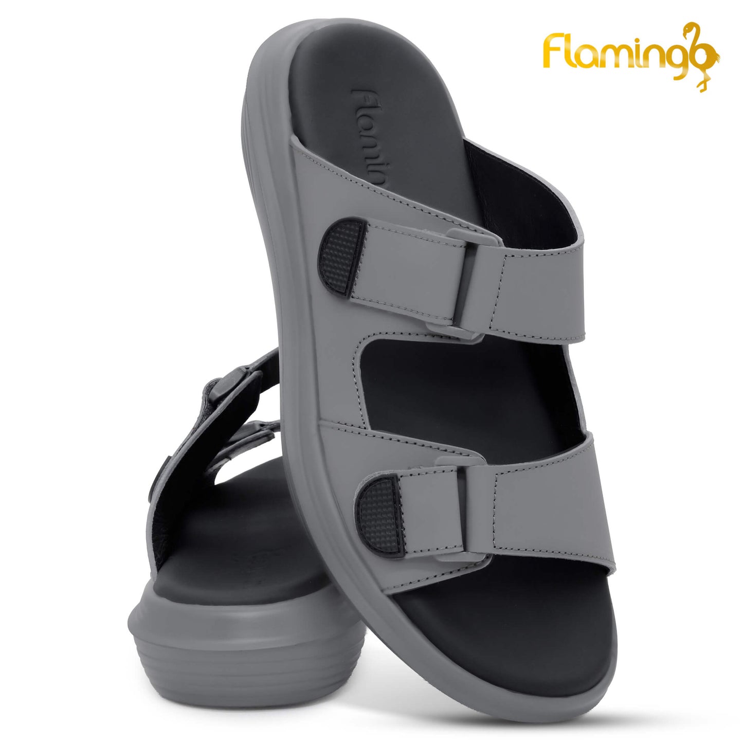 Flamingo Premium[FG125]8078 Gray Gents Arabic Sandal