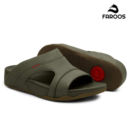 Faroos[F323]M114 Truffle Gents Arabic Sandal