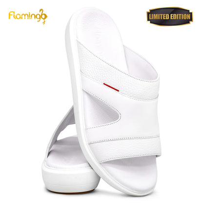 Flamingo Premium[FG118]7005 White Gents Arabic Sandal