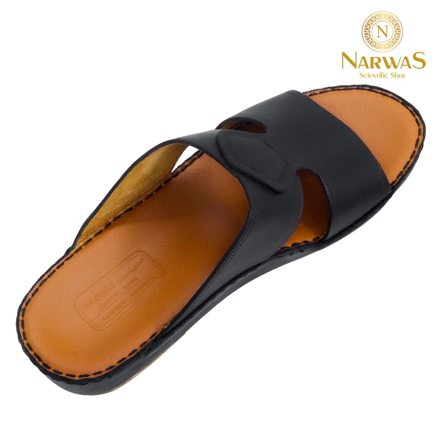Narwas [N] 1000 Black Tan Gents Sandal