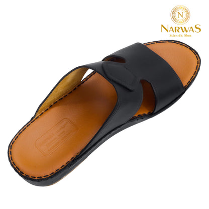 Narwas [N] 1000 Black Tan Gents Sandal