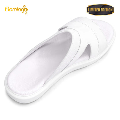 Flamingo Premium[FG118]7005 White Gents Arabic Sandal
