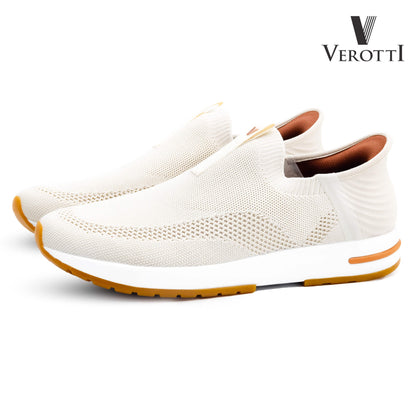 Verotti[X362]920 Beige Gents SLIP-INS Shoes