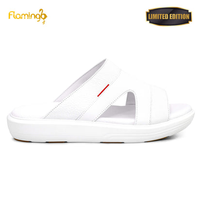 Flamingo Premium[FG118]7005 White Gents Arabic Sandal