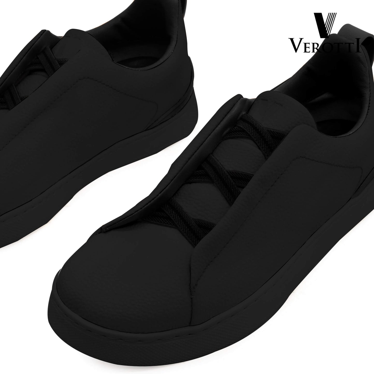 Verotti [X459]955 Full Black Gents Shoes