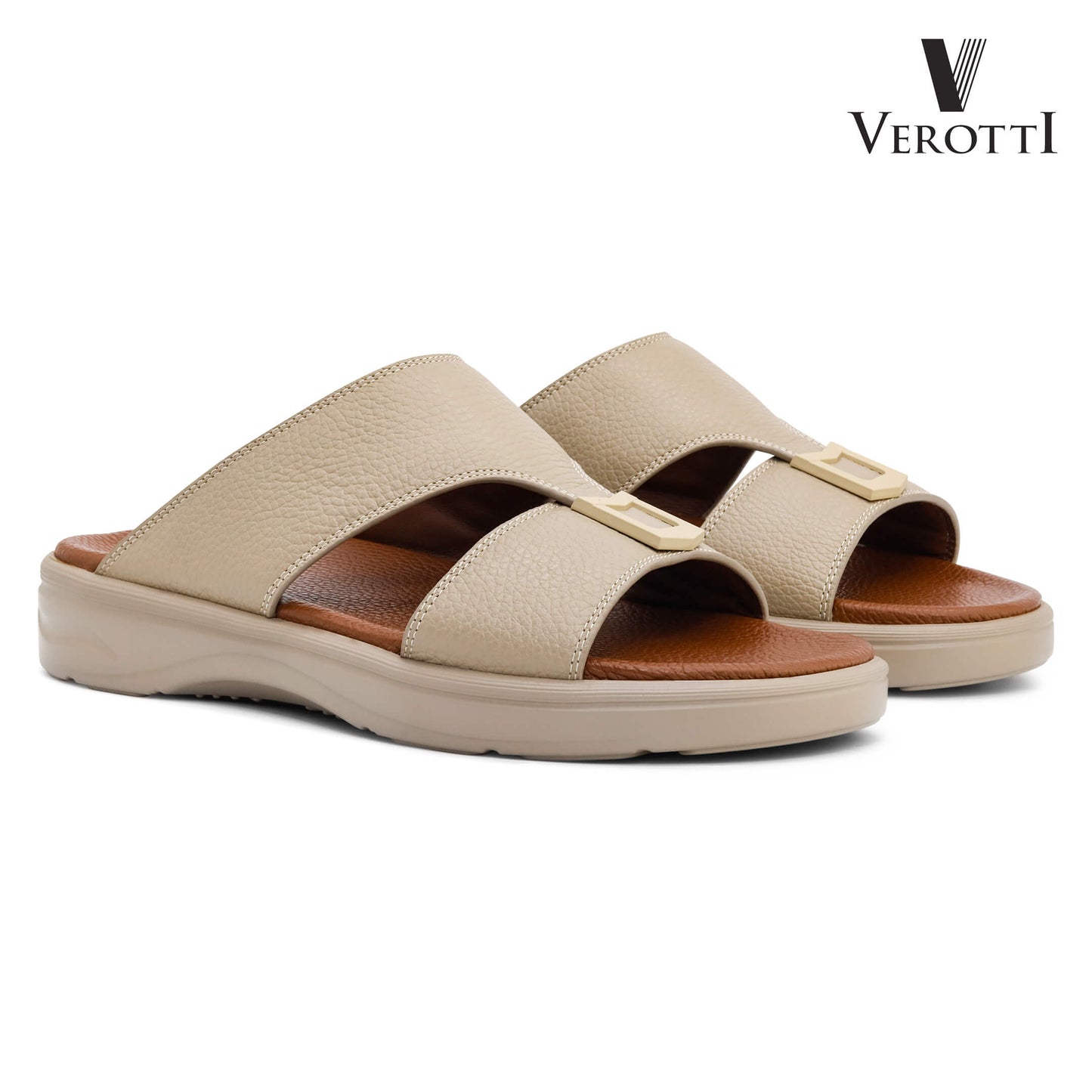 Verotti[X447]VTGE-02 Beige Gents Arabic Sandal