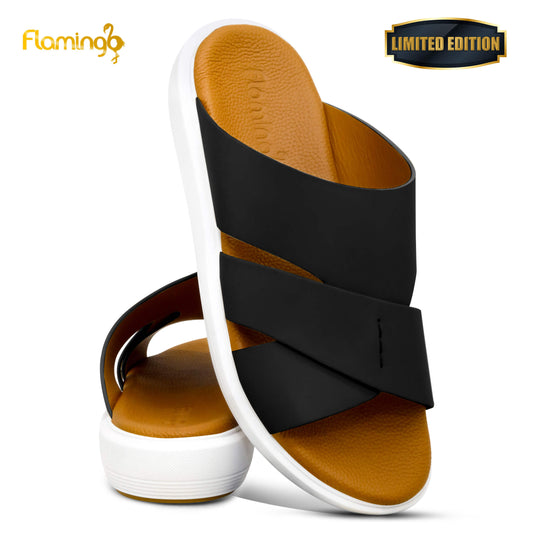 Flamingo Premium[FG106]7001 Black Gents Arabic Sandal